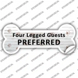 4 Legged Guests Preferred Novelty Bone Sticker Decal Small
