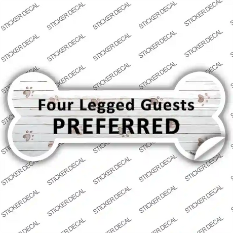 4 Legged Guests Preferred Novelty Bone Sticker Decal Small