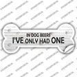 In Dog Beers Novelty Bone Sticker Decal Small