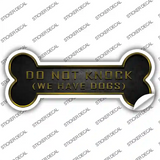 We Have Dogs Novelty Bone Sticker Decal Small