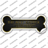 Dog is Napping Novelty Bone Sticker Decal Small