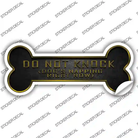 Dog is Napping Novelty Bone Sticker Decal Small