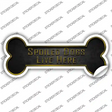 Spoiled Dogs Live Here Novelty Bone Sticker Decal Small