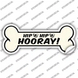 Hip Hip Hooray Novelty Bone Sticker Decal Small