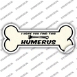 Find This Humerus Novelty Bone Sticker Decal Small