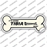 Going Tibia Okay Novelty Bone Sticker Decal Small