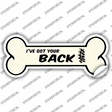 Got Your Back Novelty Bone Sticker Decal Small