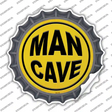 Man Cave Novelty Bottle Cap Sticker Decal Small