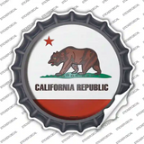 California State Flag Novelty Bottle Cap Sticker Decal Small