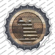 Cowboy on Wood Novelty Bottle Cap Sticker Decal