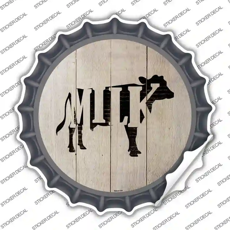 Cows Make Milk Novelty Bottle Cap Sticker Decal Small