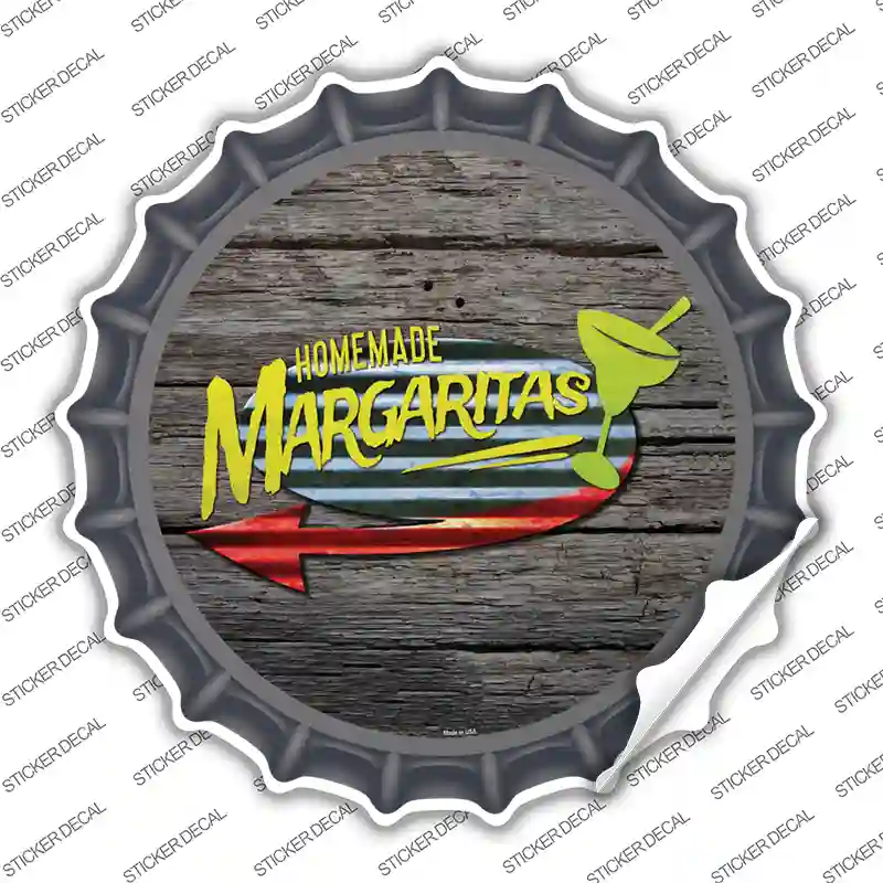 Homemade Margaritas Novelty Bottle Cap Sticker Decal Small