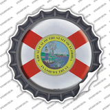 Florida State Flag Novelty Bottle Cap Sticker Decal Small