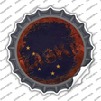 Alaska Rusty Stamped Novelty Bottle Cap Sticker Decal Small