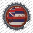 Hawaii Rusty Stamped Novelty Bottle Cap Sticker Decal Small