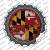 Maryland Rusty Stamped Novelty Bottle Cap Sticker Decal Small