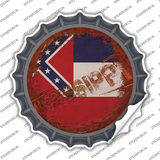 Mississippi Rusty Stamped Novelty Bottle Cap Sticker Decal Small