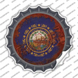 New Hampshire Rusty Stamped Novelty Bottle Cap Sticker Decal Small