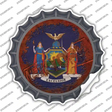 New York Rusty Stamped Novelty Bottle Cap Sticker Decal Small