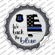 Alabama Back The Blue Novelty Bottle Cap Sticker Decal Small