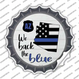 Arizona Back The Blue Novelty Bottle Cap Sticker Decal Small