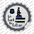 Idaho Back The Blue Novelty Bottle Cap Sticker Decal Small