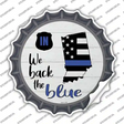 Indiana Back The Blue Novelty Bottle Cap Sticker Decal Small