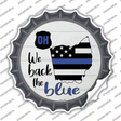 Ohio Back The Blue Novelty Bottle Cap Sticker Decal Small