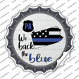 Pennsylvania Back The Blue Novelty Bottle Cap Sticker Decal Small