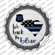 South Carolina Back The Blue Novelty Bottle Cap Sticker Decal Small