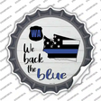 Washington Back The Blue Novelty Bottle Cap Sticker Decal Small