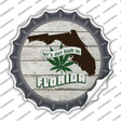 Lets Get High In Florida Novelty Bottle Cap Sticker Decal Small