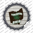 Lets Get High In Ohio Novelty Bottle Cap Sticker Decal Small