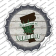 Lets Get High In Vermont Novelty Bottle Cap Sticker Decal Small