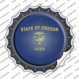 Oregon State Flag Novelty Bottle Cap Sticker Decal Small