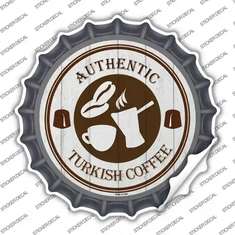 Authentic Turkish Novelty Bottle Cap Sticker Decal Small