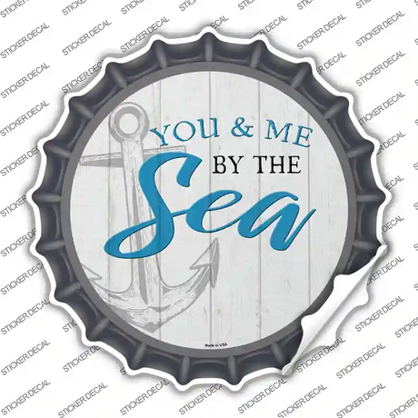 You and Me by the Sea Novelty Bottle Cap Sticker Decal Small