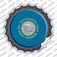 South Dakota State Flag Novelty Bottle Cap Sticker Decal Small