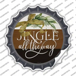 Jingle All The Way Novelty Bottle Cap Sticker Decal Small