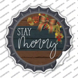 Stay Merry Novelty Bottle Cap Sticker Decal Small