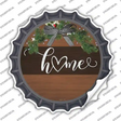 Home Bow Wreath Novelty Bottle Cap Sticker Decal Small