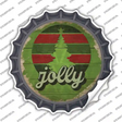 Jolly Green Novelty Bottle Cap Sticker Decal Small