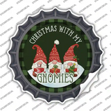 Christmas with my Gnomies Novelty Bottle Cap Sticker Decal Small