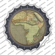 Africa Map Novelty Bottle Cap Sticker Decal Small