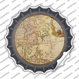 East Asia Map Novelty Bottle Cap Sticker Decal Small