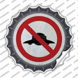 No UFOs Novelty Bottle Cap Sticker Decal Small