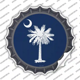 South Carolina Flag Novelty Bottle Cap Sticker Decal Small