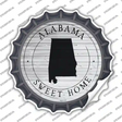 Alabama Sweet Home Novelty Bottle Cap Sticker Decal Small