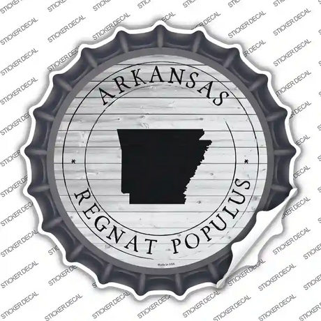 Arkansas Regnat Populus Novelty Bottle Cap Sticker Decal Small