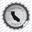 California Eureka Novelty Bottle Cap Sticker Decal Small